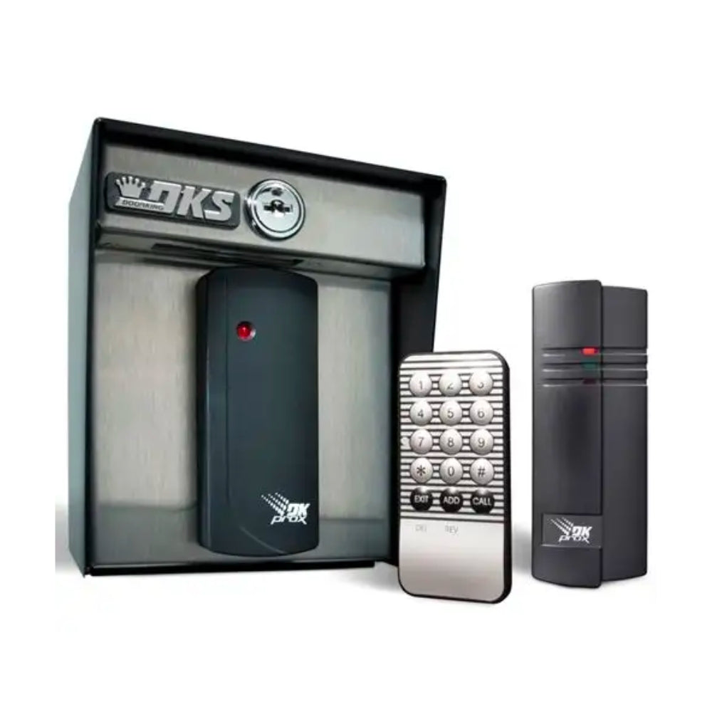 Doorking Card Reader DK Prox Stand-alone w/ 1000 Memory in Outdoor Surface Mount Box | DKS-1524-080