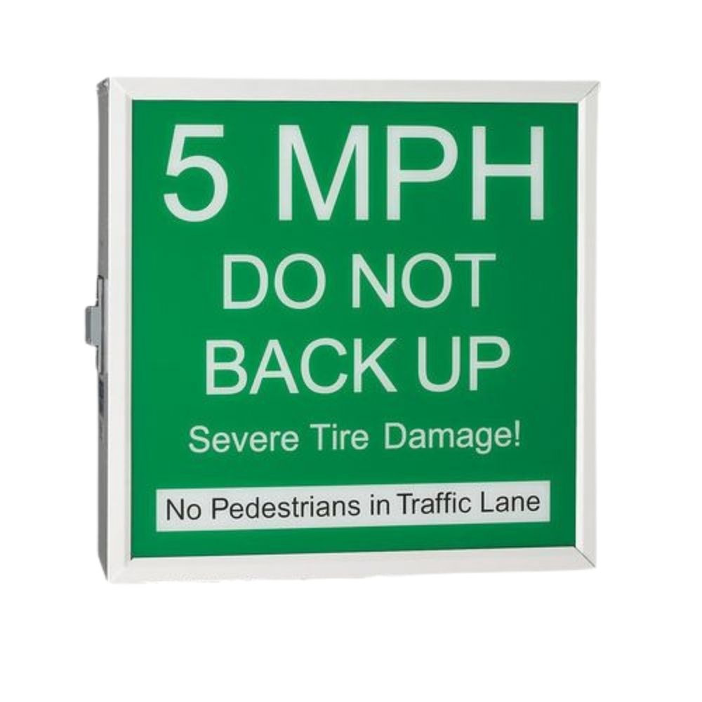 Doorking Green Warning Sign Plastic For 1615-080 | DKS-1615-034