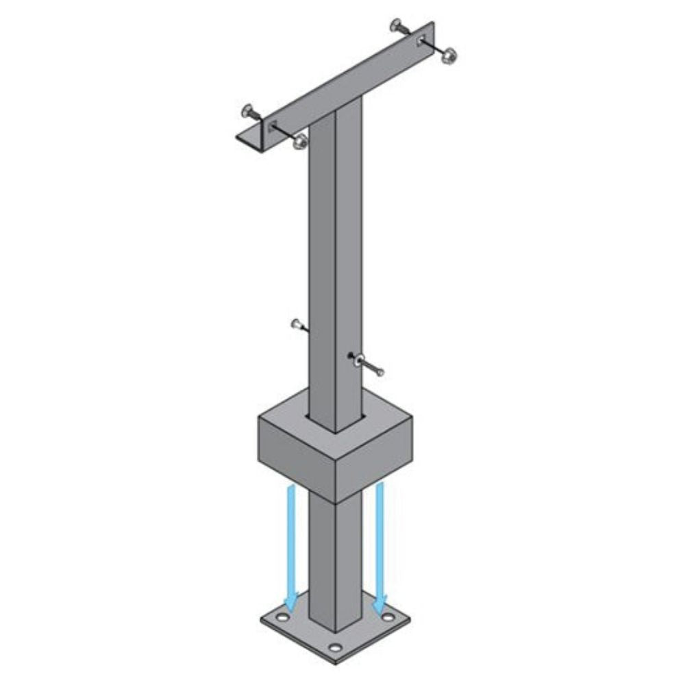 Doorking Post Mount for Model 1000 Inverter | DKS-1000-045