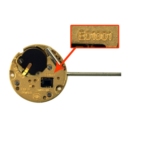 ETA 2 Hand Quartz Watch Movement E01.001.3 Higher Hand Height Overall Height 3.9mm