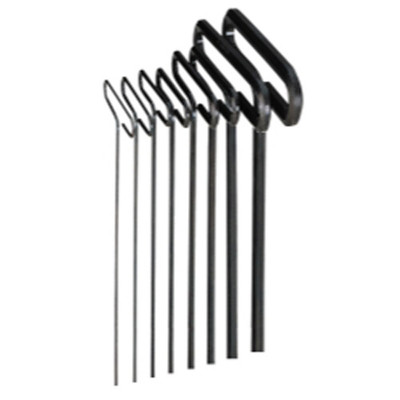 Eklind Tool 9" SAE T-Handle Hex Key Set 8-Piece Black Oxide Finish (33198)
