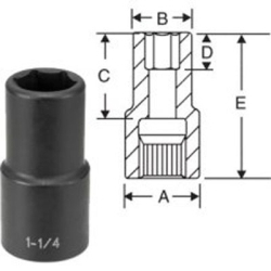 Grey Pneumatic 5042DT #5 Spln 1-5/16 Deep Thin Wall