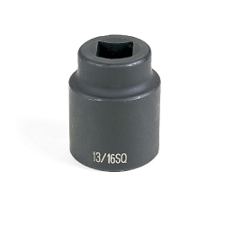 Grey Pneumatic 5313S No. #5 Spline Drive x 13/16" Square 4PT Impact Socket