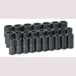 Grey Pneumatic 8026MD 3/4" Dr. 26-Piece Deep Metric Master Set 19-50mm