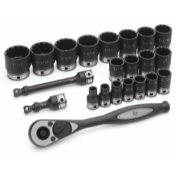 Grey Pneumatic 82222 1/2" Dr. 22pc Fractional Duo-Socket Set - 12 Point