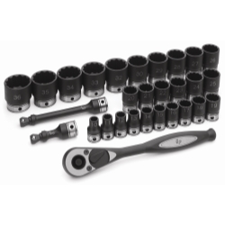 Grey Pneumatic 82229M 1/2" Dr. 29pc Metric Duo-Socket Set - 12 Point