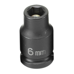 Grey Pneumatic 906MG 1/4" Drive x 6mm Magnetic Standard