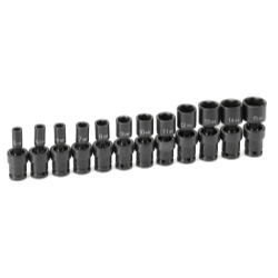 Grey Pneumatic 9712UM 1/4" Surface Drive 12 Pc. Std Univ Metric Set