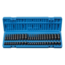 Grey Pneumatic 9748 1/4" Dr. Std. & Dp. Fract.& Metric Master Set