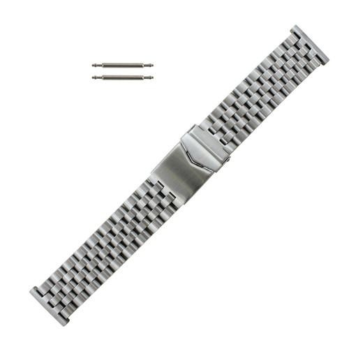 Stainless Steel Metal Watch Band 24mm JubileeStyle Links 7 3/16 Inch Length