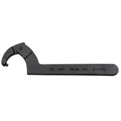 Martin Tools 2 X 4.75"" Hook Spanner Wrench Adjustable High Carbon Steel (474)"