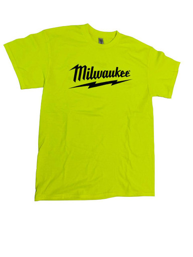 Milwaukee MWT154-M Safety Green T-Shirt Size Medium