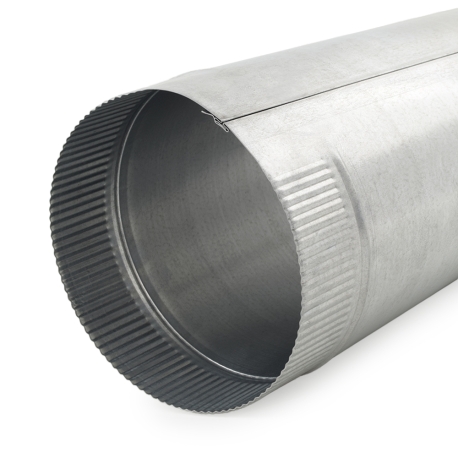 8" x 5 ft. Galvanized Snap-Lock Flue Pipe, 26 GA