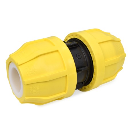 2" IPS Compression Coupling for SDR-11 Yellow PE Gas Pipe
