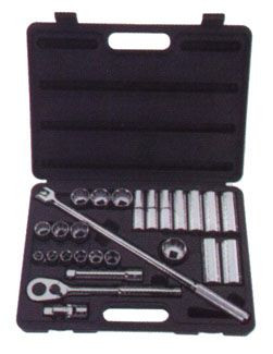 26 Piece Socket Set 1/2 inDrive-6/12 Point SAE 85-434