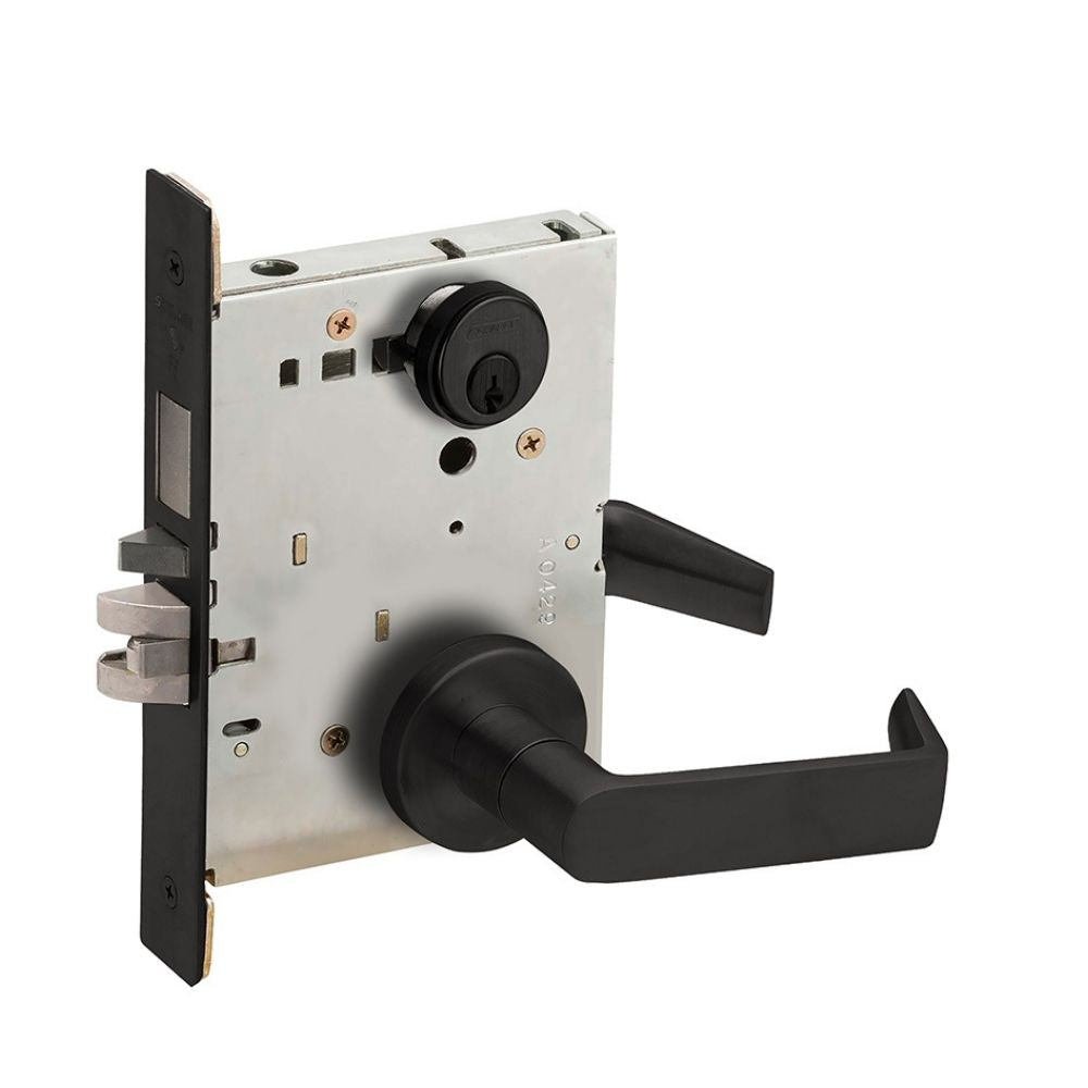 Schlage Grade 1 Storeroom Mortise Lock (Flat Black Coated Finish) | SCH-L9080P-06A-622