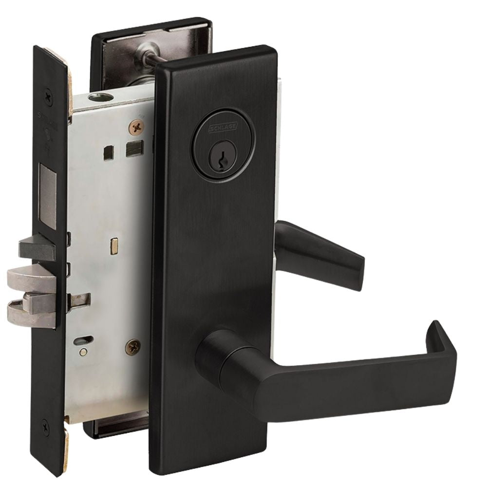 Schlage Grade 1 Storeroom Mortise Lock (Flat Black Coated Finish) | SCH-L9080P-06N-622