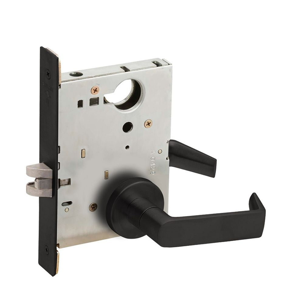 Schlage Passage Mortise Lock 06A Design (Flat Black Coated) | SCH-L9010-06A-622