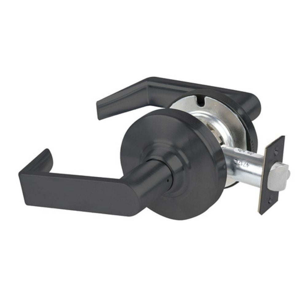Schlage Grade 2 Passage Cylindrical Lock with Field Selectable Vandlgard (Matte Black Finish) | SCH-ALX10 RHO 622