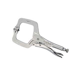 11 inRegular Tip Locking C-Clamp with Pads 11SP