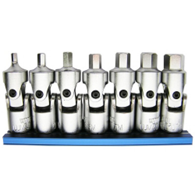 VIM Tools 7-Piece Universal Joint Metric Hex Driver Set (UJM400)