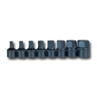 8 Piece 3/8 inSquare Drive SAE Stubbie Impact Driver Set VI600