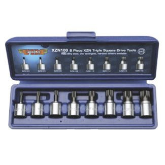8 Piece XZN Set 12 point Bits 4mm to 16mm (Discontinued) See 100-LX-145