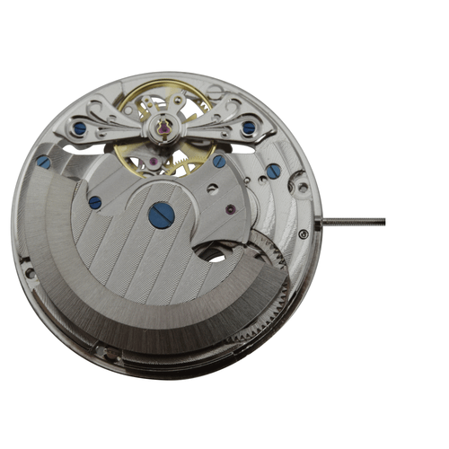 Chinese 4 Hand Skeleton AutomaticWatch Movement Z2033 Dual Time at 9:00Sun And Moon At 12:00 Overall Height 8.7mm
