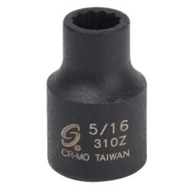 Sunex 3/8" Drive 12 Point Impact Socket, 5/16" (310Z)