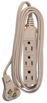 6-ft. 16/3 Spt-2 Beige Low Profile Cube Tap Extension Cord