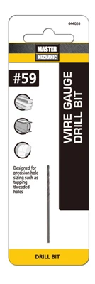 Master Mechanic #59 Black Oxide Wire Gauge Drill Bit – 1 5/8 Inch Precision