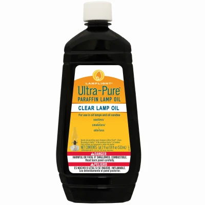 18 Oz Ultra Clear Pure Lamp Oil For Clean, Odor-free Burning