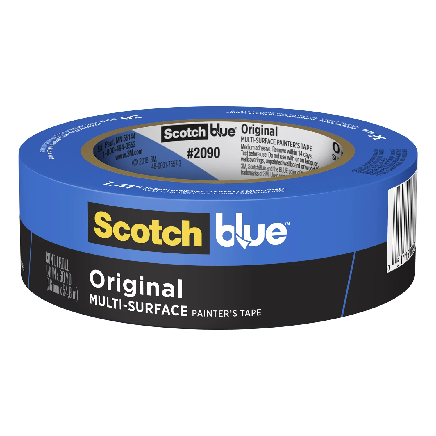 Blue Original Multi-surface Painter's Tape, 1.41 In. X 60 Yds.
