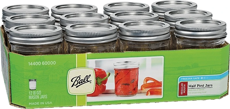 8 Oz. Regular Mason Jar (12-count)