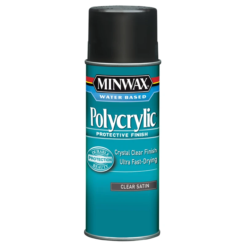 Satin Polycrylic Protective Finish Spray Varnish, 11.5 Oz. - Crystal Clear