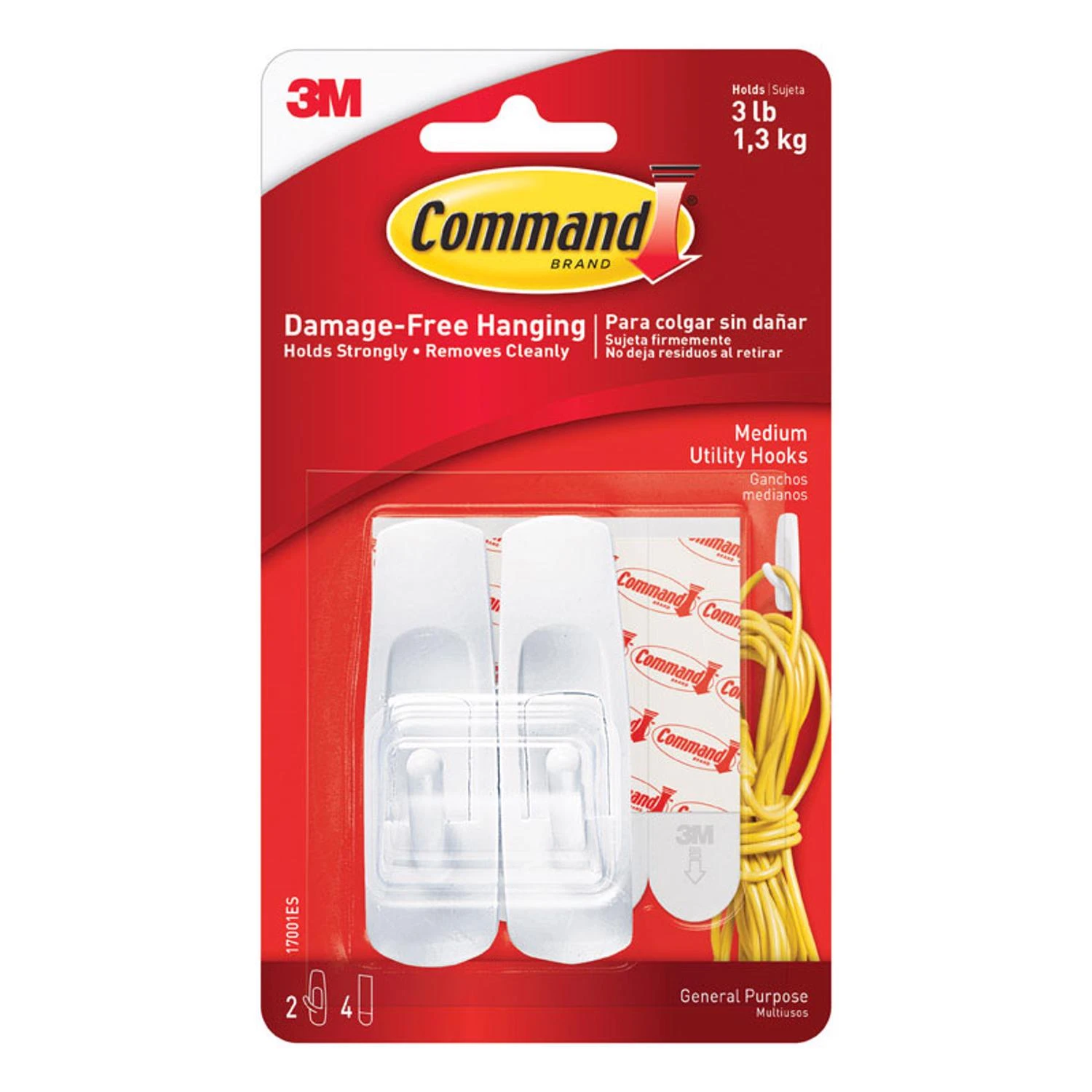 Medium Utility Hooks, 2-pk.