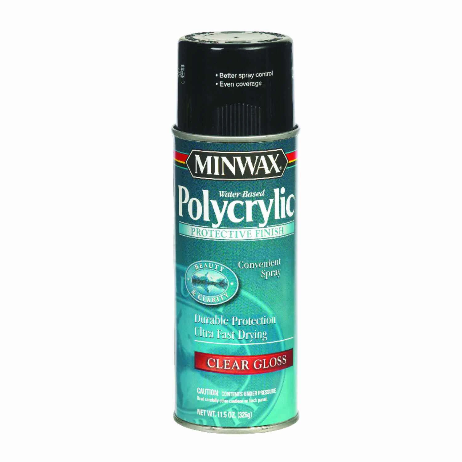 Gloss Polycrylic Protective Finish Spray Varnish, 11.5 Oz. - Crystal Clear