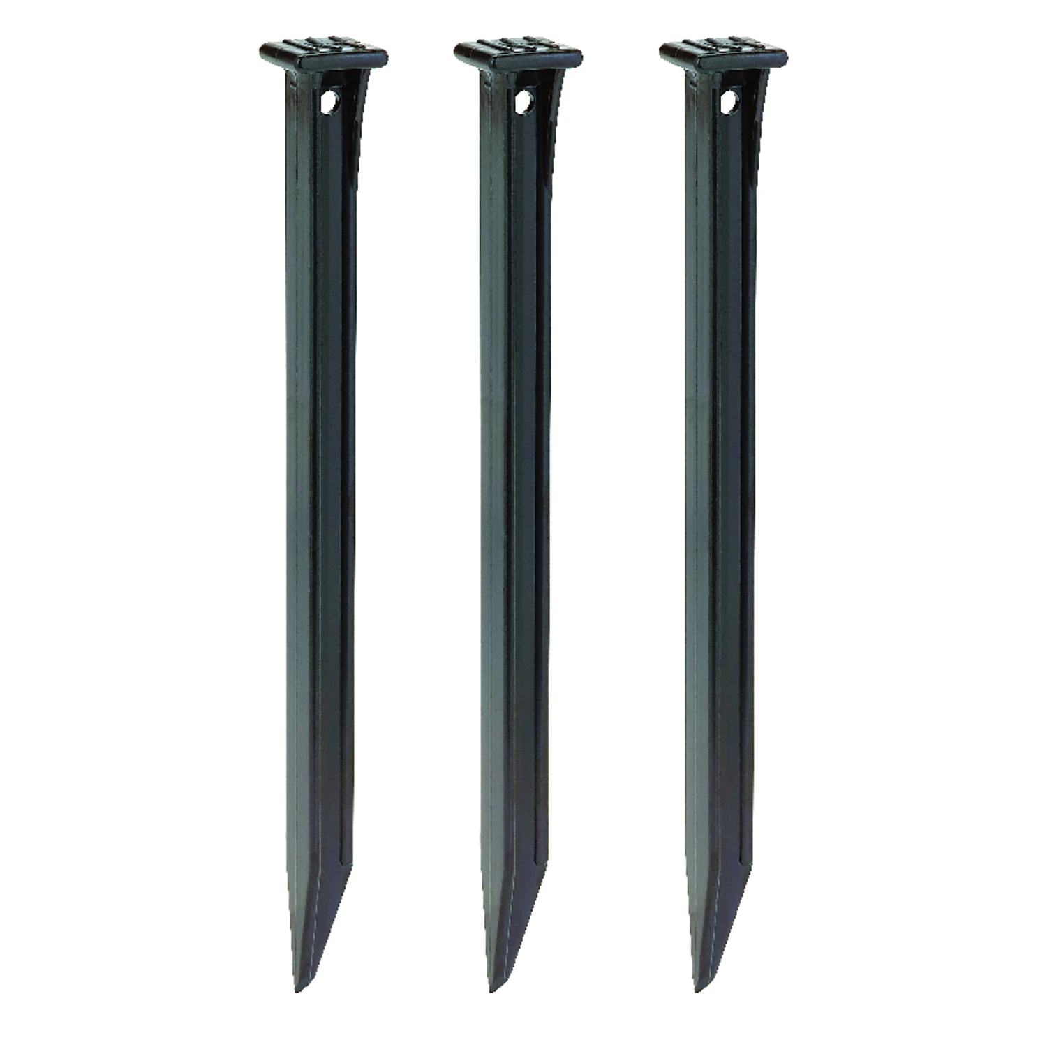 10 In. Abs Black Multipurpose Landscape Stakes (3-pack)