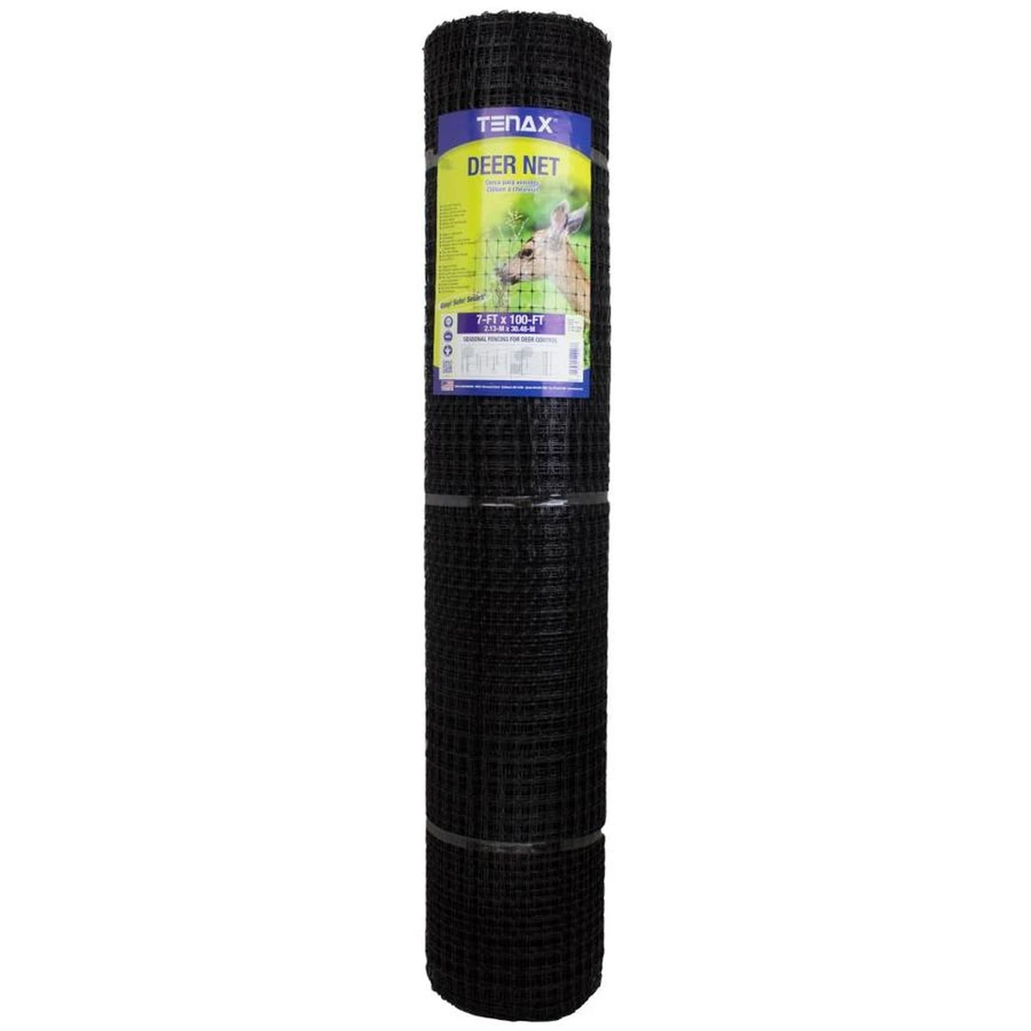 7 Ft. H X 100 Ft. L Polypropylene Deer Fence, Black, Model 2a040006