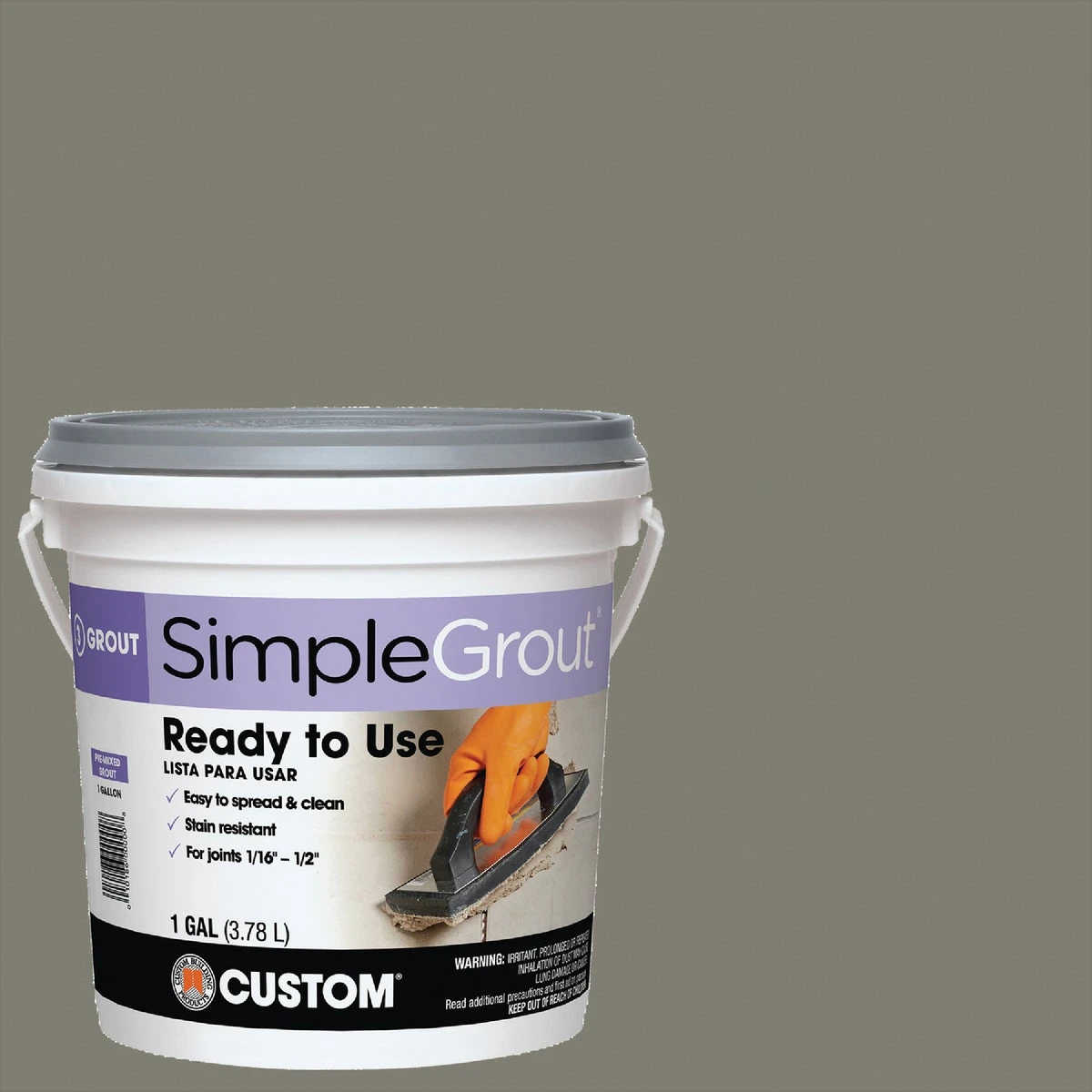 Pre-mixed Grout, Natural Gray, Gallon