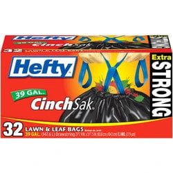 Hefty Strong 39 Gal. Black Lawn & Leaf Bag (38-count)