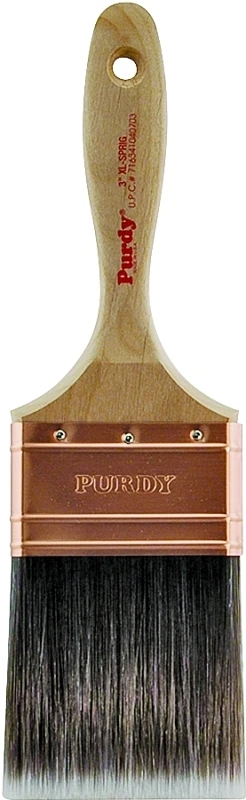 Xl Sprig 3 In. Flat Trim Paint Brush With Beavertail Handle And Copper Ferrule