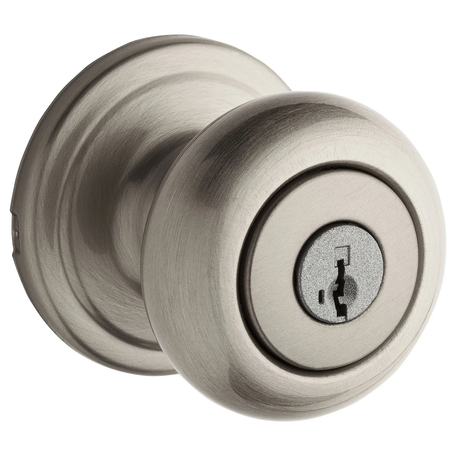 Satin Nickel Juno Entry Door Knob With Smartkey Security