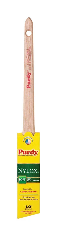 Nylox Dale 1 Inch Angular Trim Soft Paint Brush With Hardwood Handle