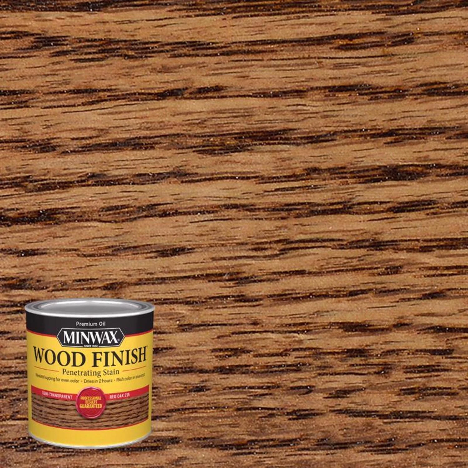 Wood Finish Penetrating Stain, Red Oak, 1/2 Pint, Oil-based