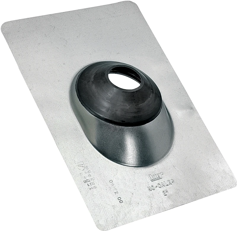 No-calk 4 In. Galvanized Roof Pipe Flashing, 12 In. X 15 In.