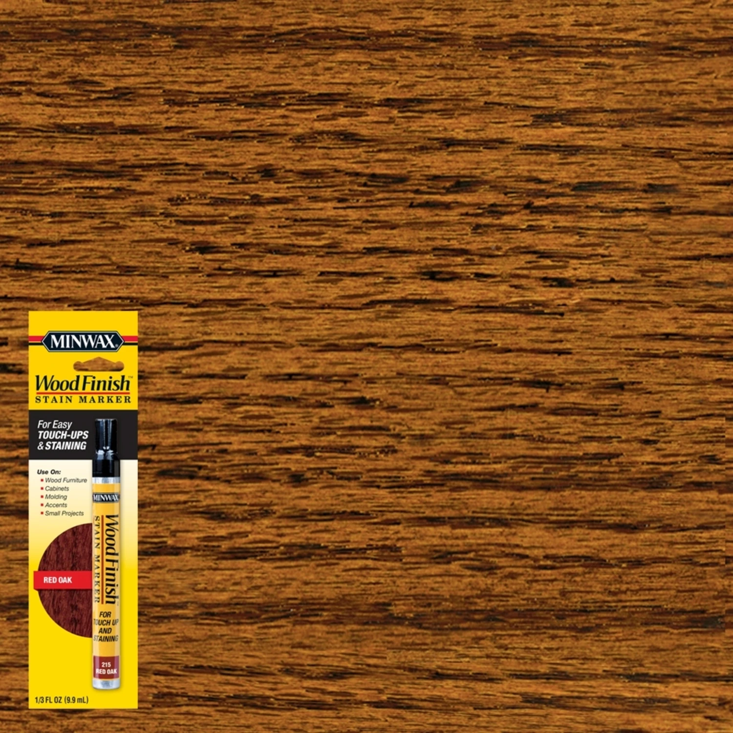 Wood Finish Red Oak Stain Marker 0.33 Oz - Touch-up For Wood Surfaces