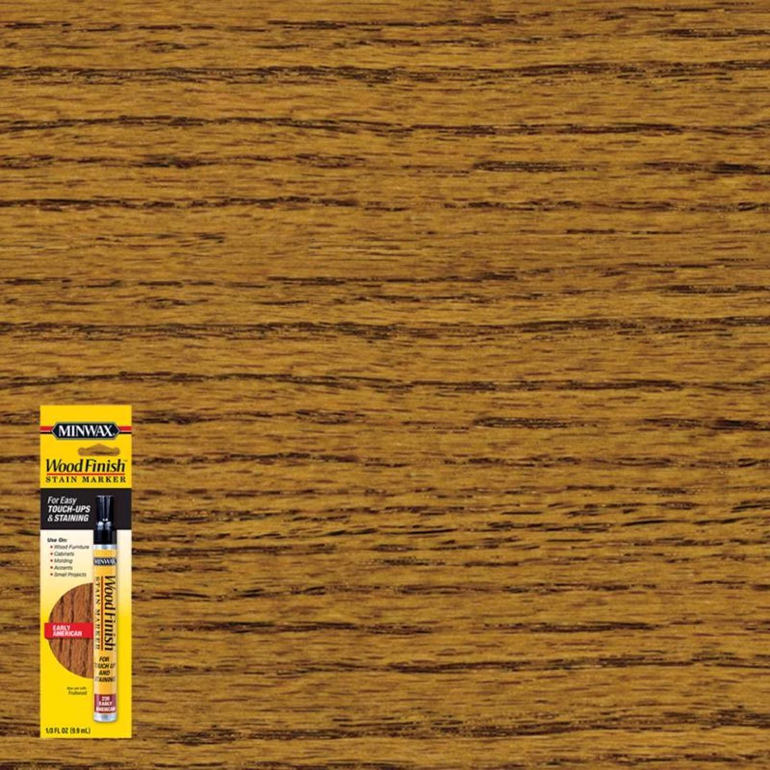 Wood Finish Early American Stain Marker, 0.33 Oz, Oil-based Touch-up Applicator