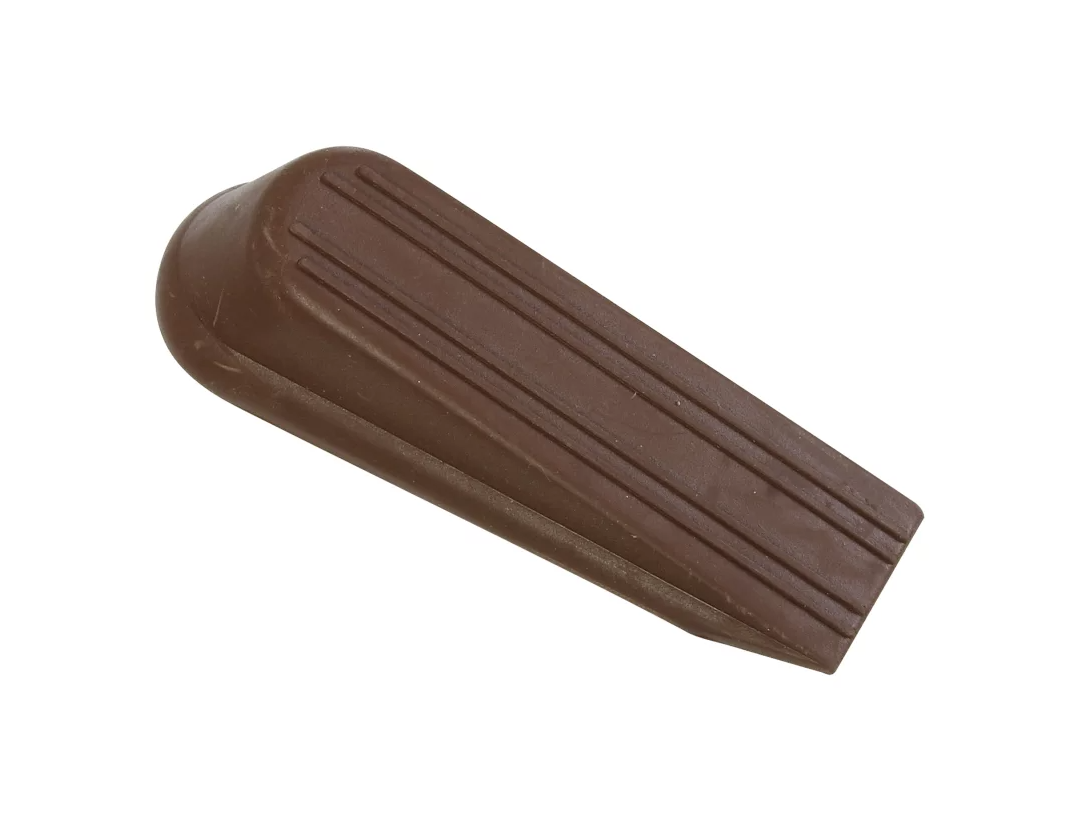 Doorstop, Wedge, Brown, 2-pk.