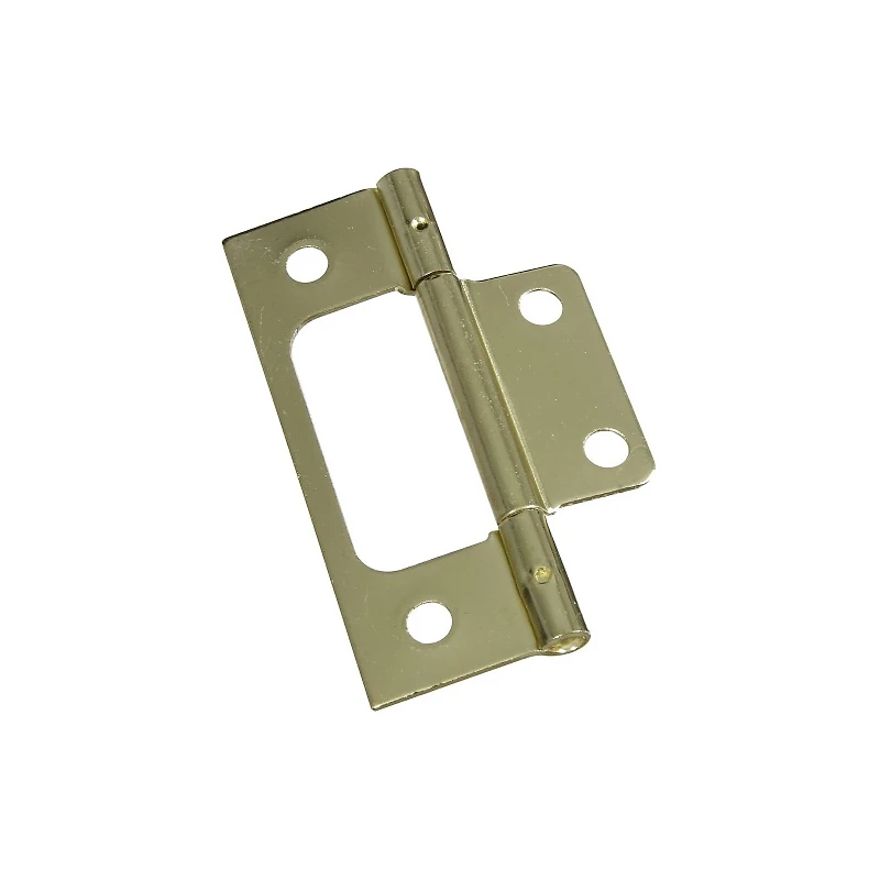 2-pk., 3 In. Dull Brass Non-mortise Hinges